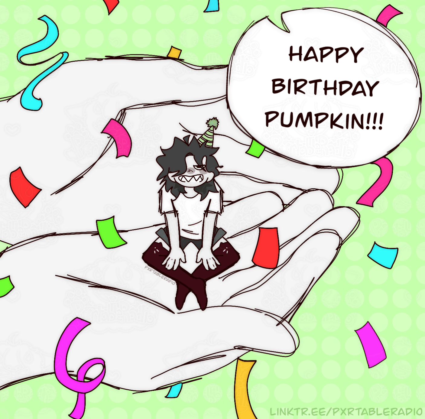 (GIF) Birthday gift for Pumpkinispie on Twitter (sketch)